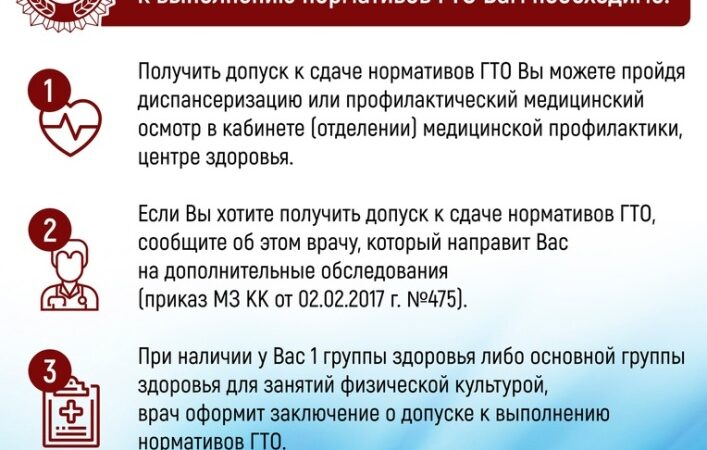 Как получить медицинский допуск к ГТО