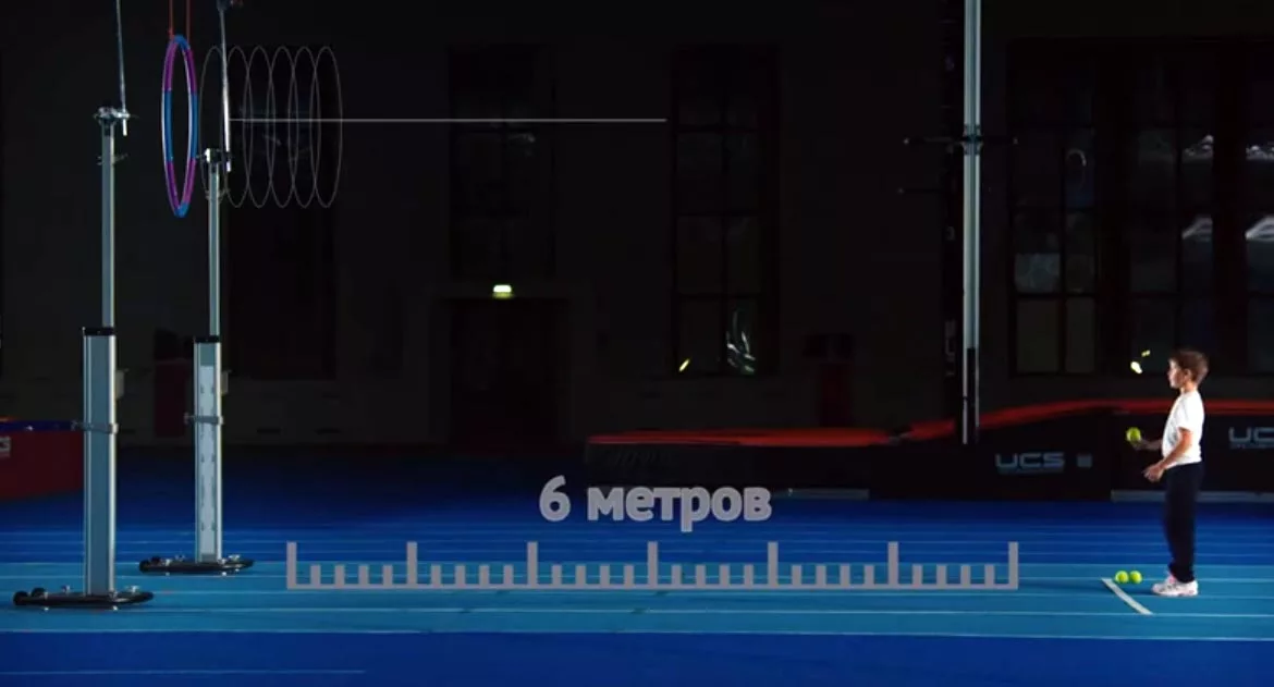 Метание теннисного мяча в цель: точность и координация в ГТО